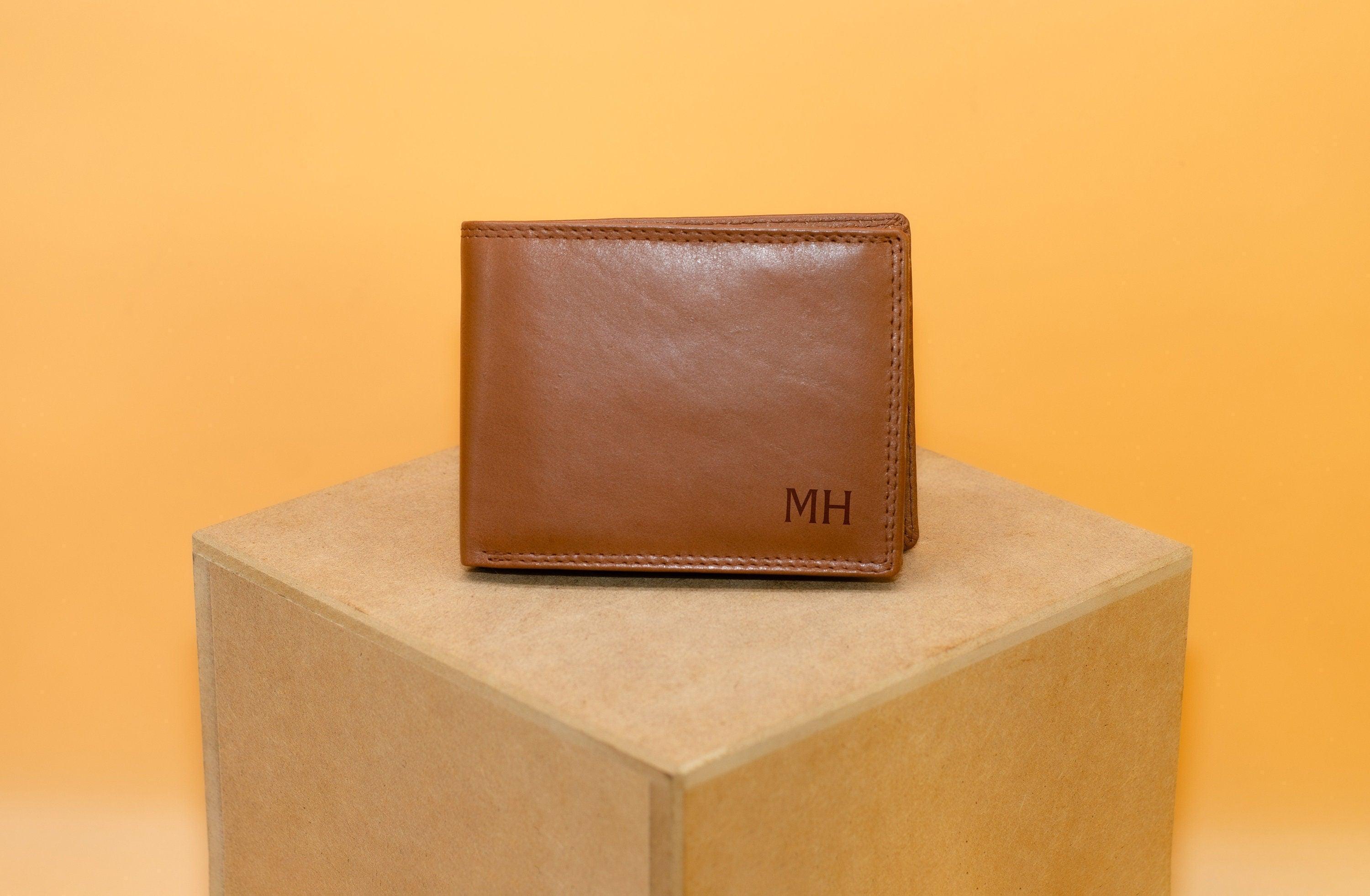 Personalisierte Geldbörse für Männer mit Gravur(Hochformat).Monogrammed Brieftasche für Männer.Portemonnaie für Herren.Gravierte Brieftasche - KATAAB