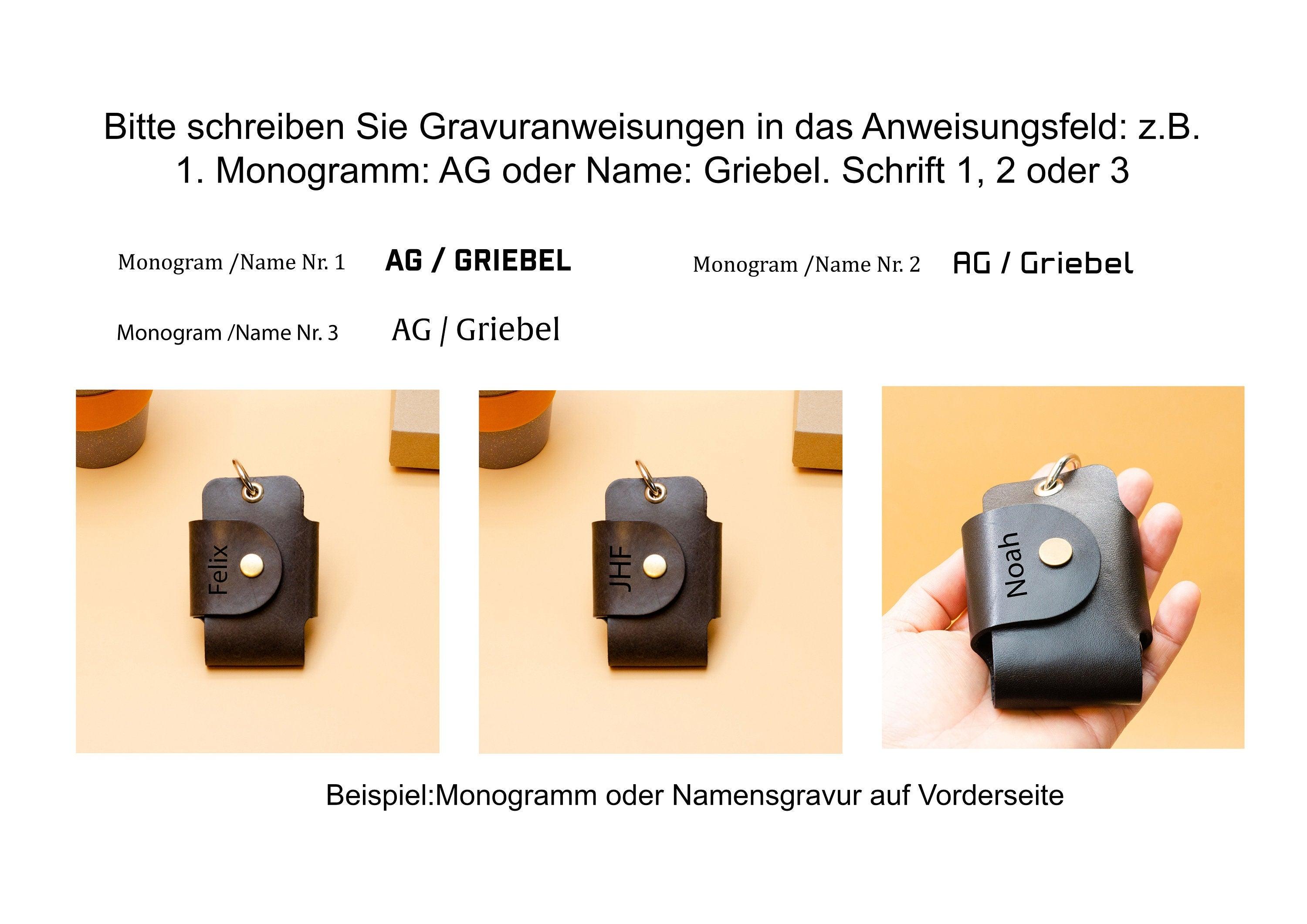 Schlüsseltasche aus Leder. Schlüssel Etui für Auto mit Gravur. Schlüsseltasche für Auto.Schlüssel Etui. Car key case. Geschenke für ihn. - KATAAB