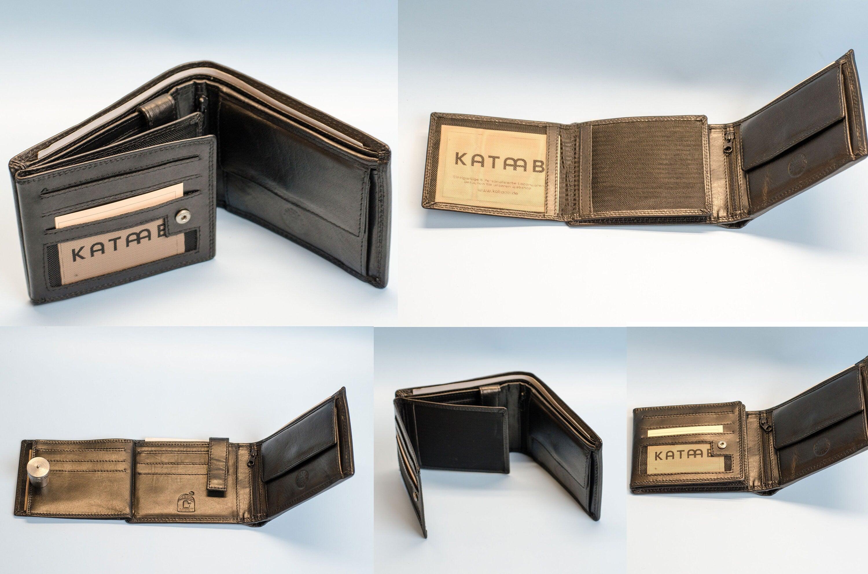 Monogrammed Geldbörse mit Gravur für Männer.Personalisierte Brieftasche für Herren.Geschenk zum Vatertag,Geschenk für Ihn.Trauzeugengeschenk - KATAAB