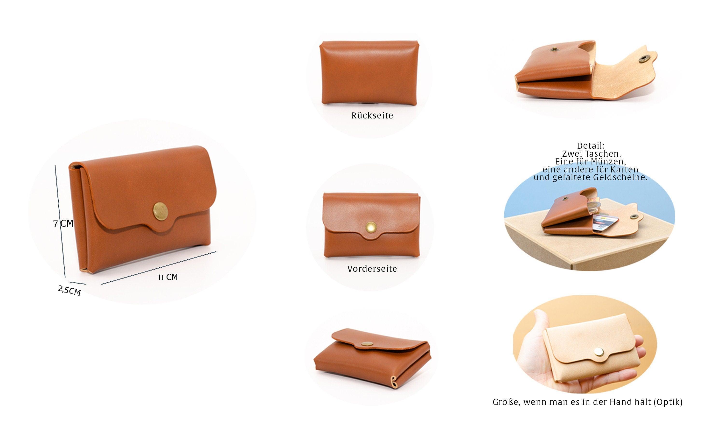 Handgefertigte Leder Geldbörse - Kleine Münzbörse - Geschenk für Ihn oder Sie - Minimalistische Leder Münzbörse - Geburtstagsgeschenk. - KATAAB
