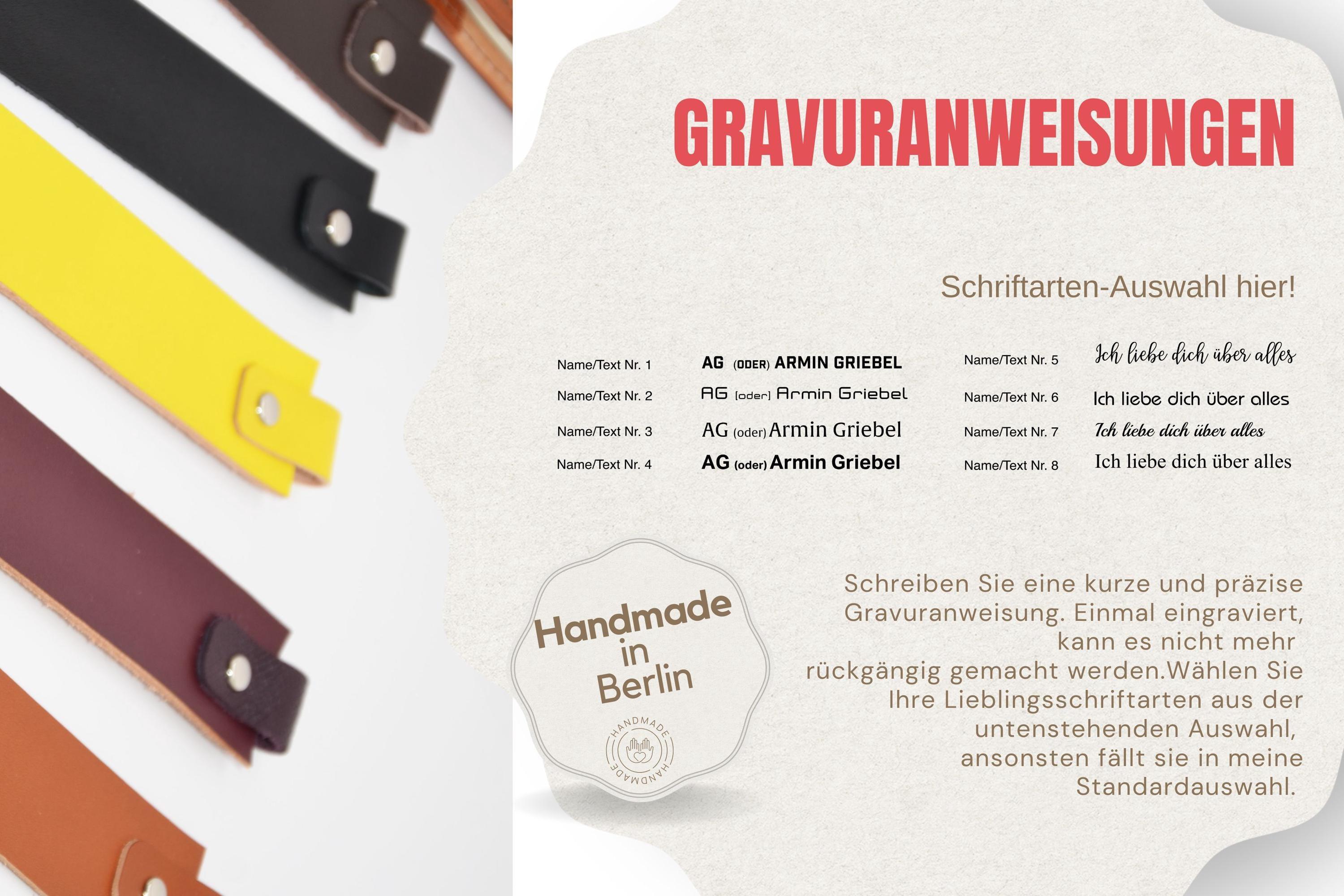 Personalisierter Leder Lesezeichen. Graviertes Buchzeichen mit Initialen oder Namen. Perfekte Geschenkidee für Leseratten. - KATAAB
