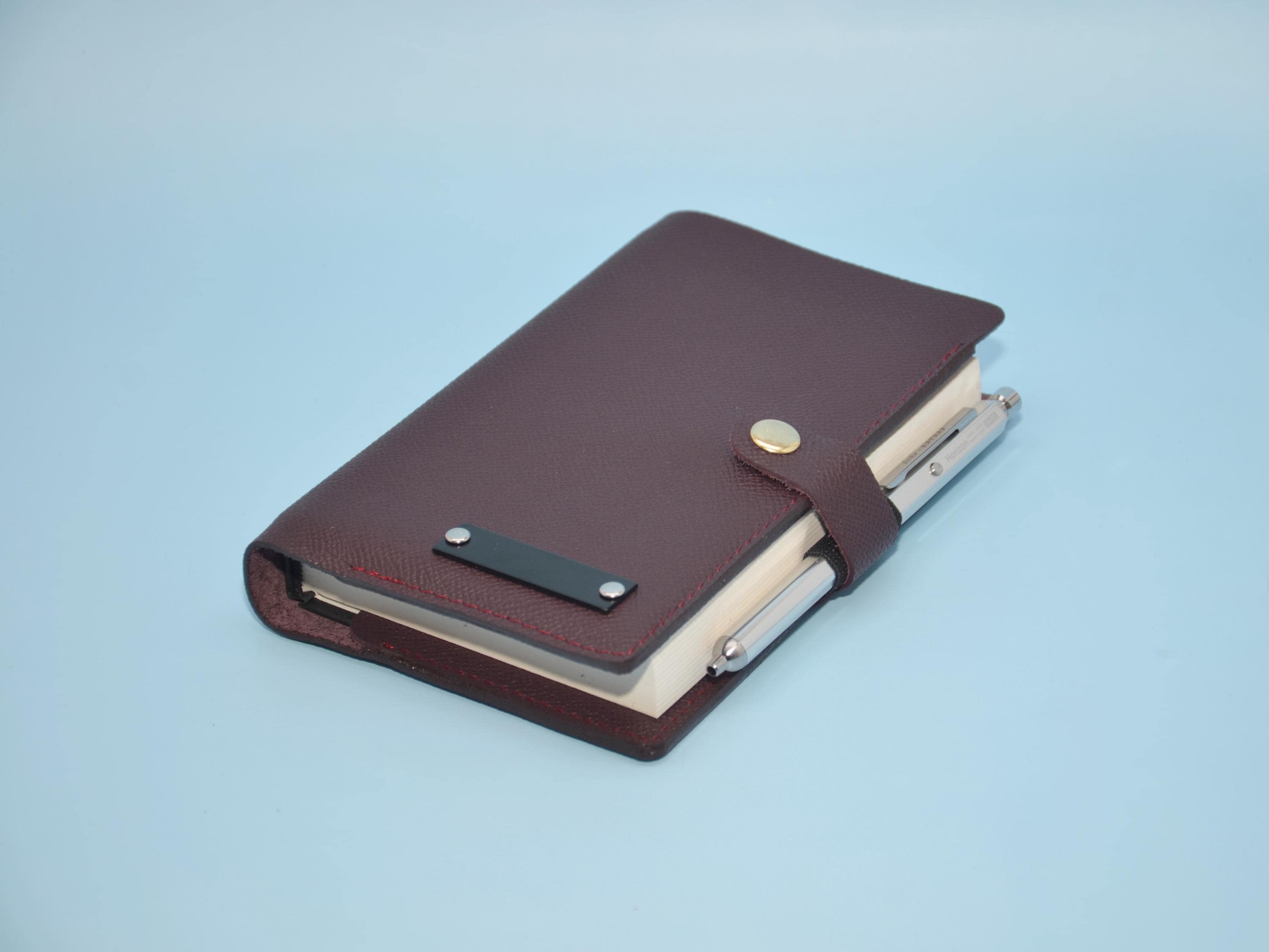 Leder Tagebuchhülle A6 – Reisetagebuch Cover, Italienisches Nappa, Gravur möglich, Nachfüllbar